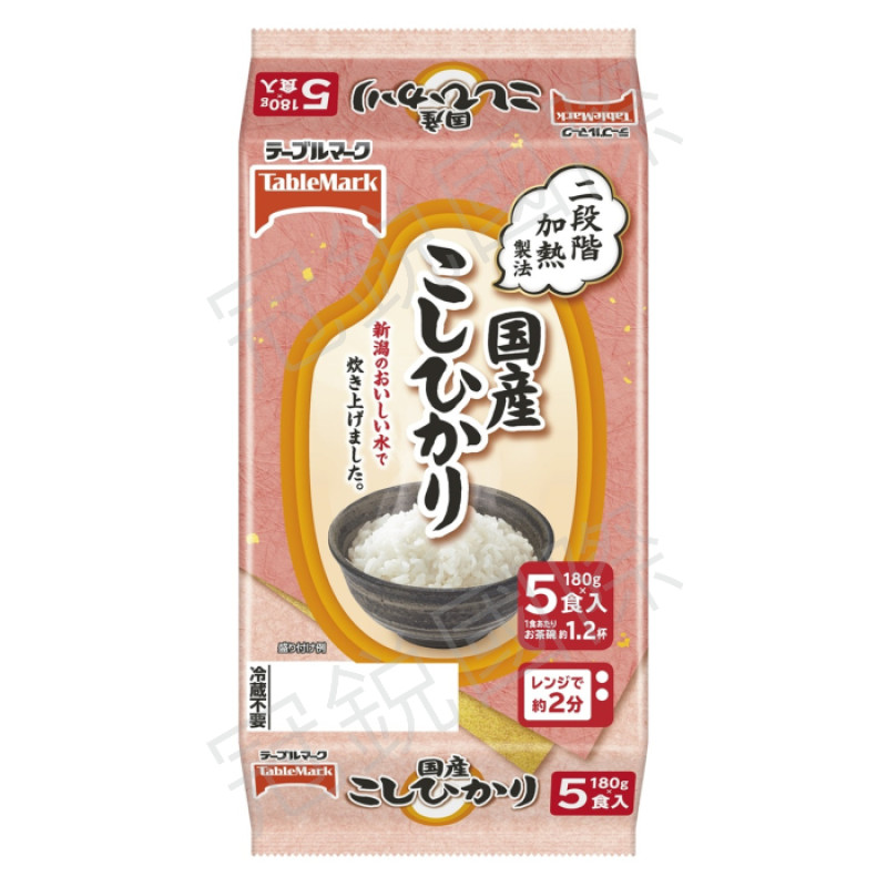Table Mark 微波即食白飯 5食入