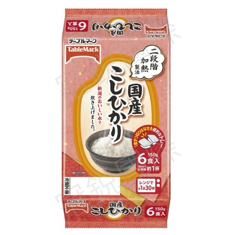 Table Mark 微波即食白飯 6食入