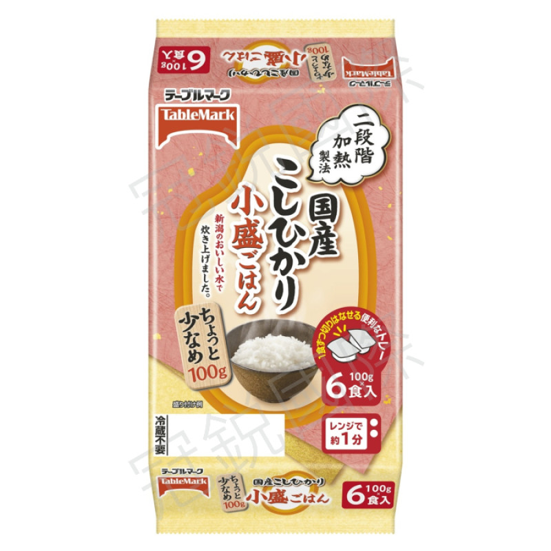 Table Mark 微波即食白飯 小份量6食入