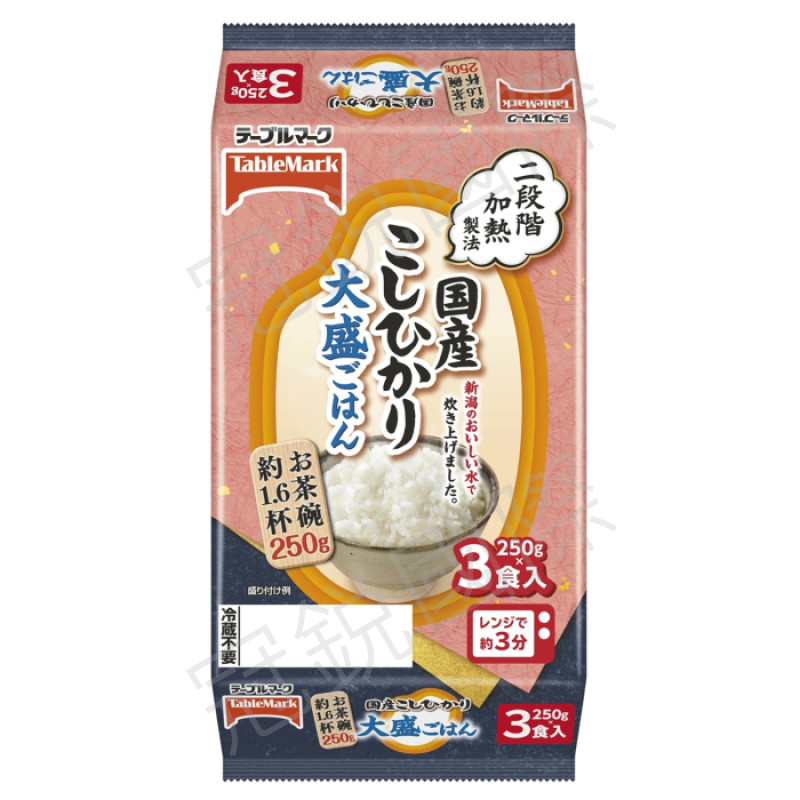 Table Mark 微波即食白飯 大份量3食入