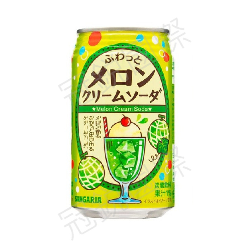 Sangaria 哈密瓜冰淇淋風味汽水350G
